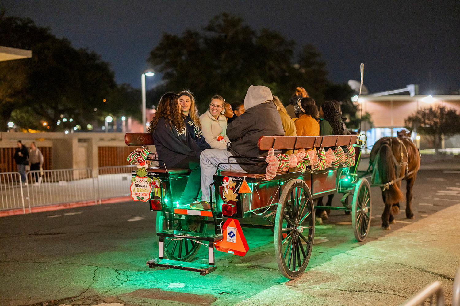 People on a hey ride